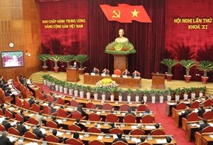 First day of the 10th meeting of the Communist Party of Vietnam Central Committee (CPVCC) in Hanoi on January 5